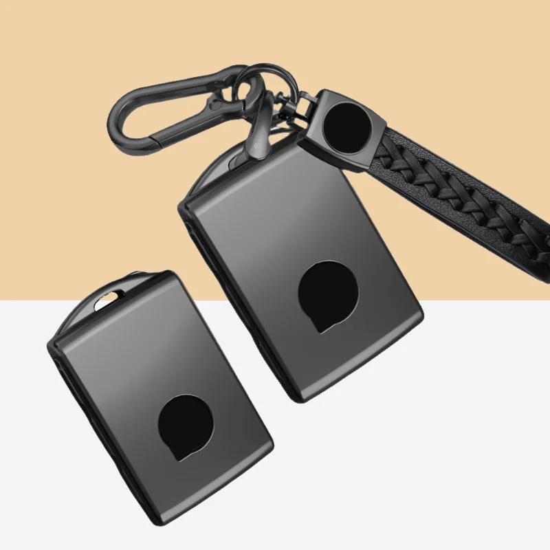 

Titanium Gray for Volvo XC40 XC60 XC90 S60 S90 V60 V90 T5 T6 T8 Remote Smart Car Key Case Cover Holder Keychain Fob Accessories