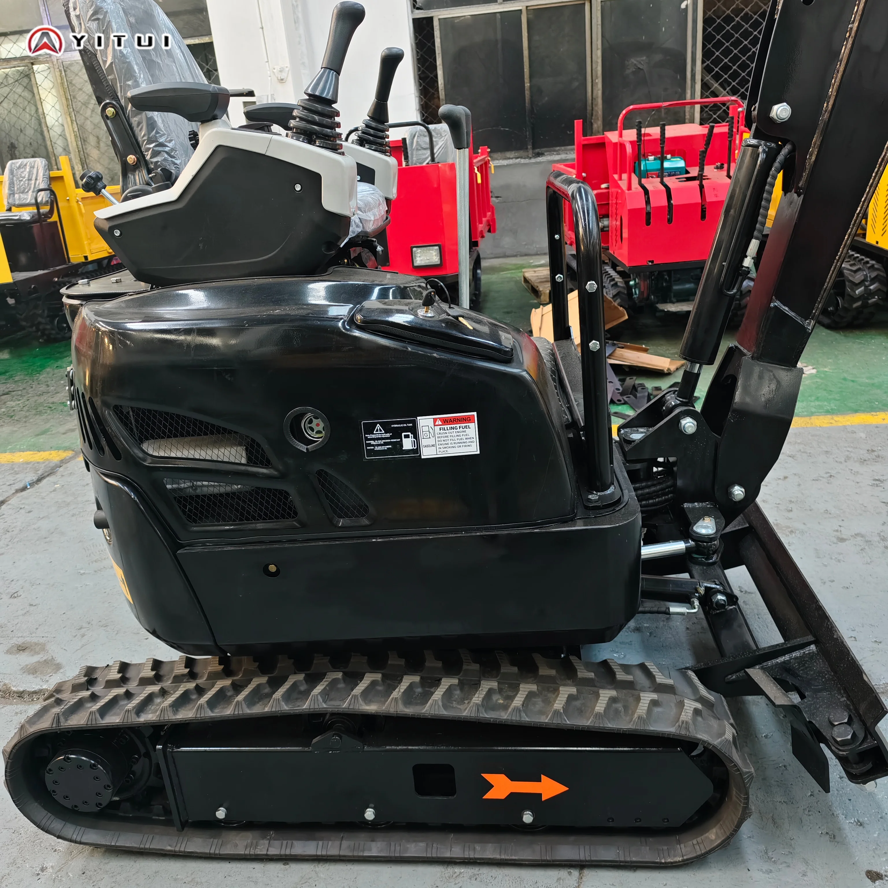 Гусеничный мини-экскаватор 1,2 тонны 1,5 тонны 2 тонны Ce Epa Euro 5 Многофункциональный мини-экскаватор с закрытой кабиной по индивидуальному заказу