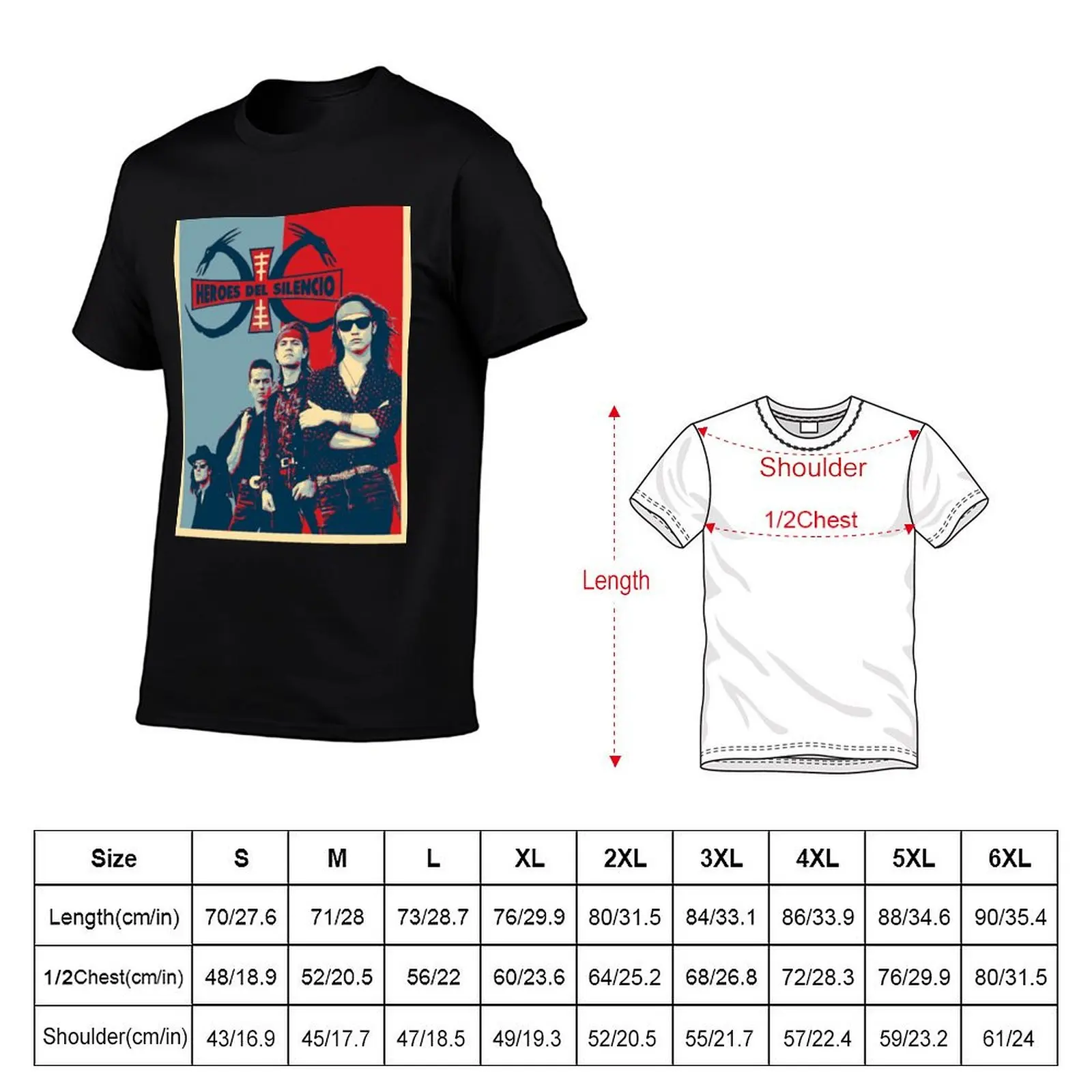 Heroes Of Silence T-Shirt sweat graphic tee shirt Men's clothing