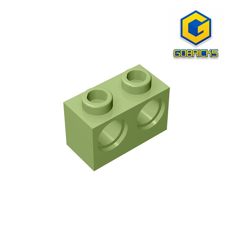 Gobricks GDS-624 cegła 1X2 M. 2 otwory 4 87, kompatybilna z lego 32000 zabawkami dla dzieci składa klocki