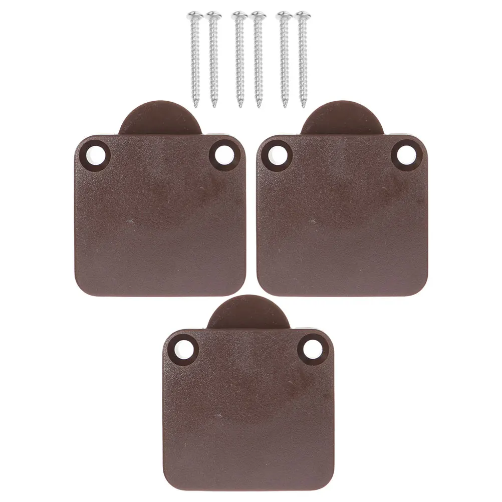 

3 pcs Auto Reset Door Control Switch Durable Abs Copper Sensitive Button Cabinet Closet Light Switches For Rv