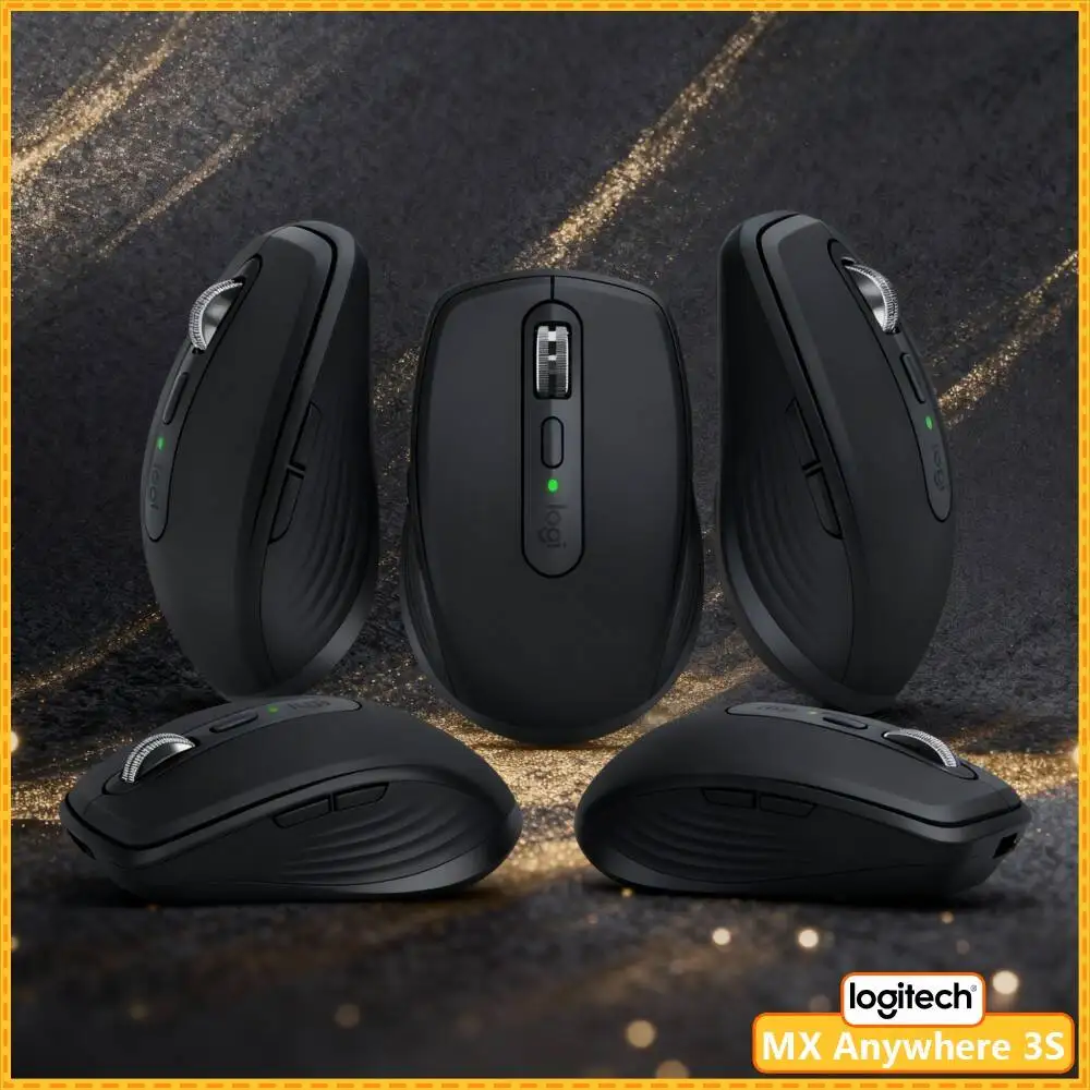 Wireless MX Anywhere 3S - 8000 DPI, Hyper-Scroll, Anti-Slip, Perfect for Tea Exhibition Trip & Business Travel