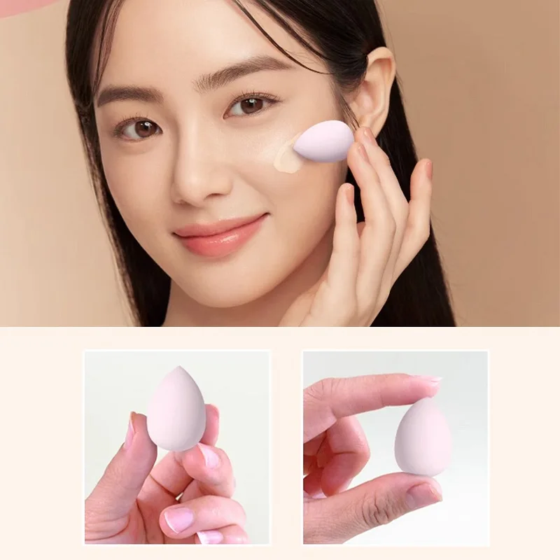 50Pcs Wholesale Mini Beauty Egg Makeup Sponge Water Drop Gourd Shape Cosmetic Puff Cushion Foundation Powder Sponge Beauty Tools