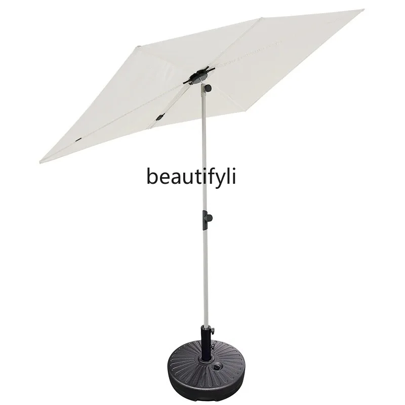 Balcony Terrace Sunshade Foldable Retractable Courtyard Sun Umbrella Outdoor Villa Garden Umbrella