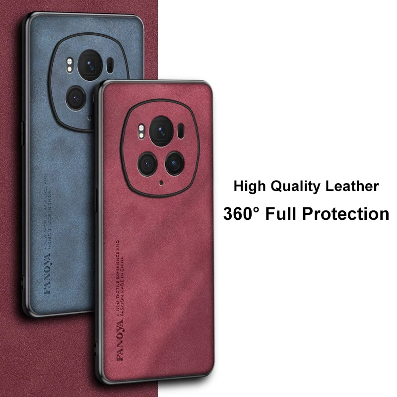 Skinsheep PU Leather Case For huawei Honor Magic 6 Pro Magic6 Matte Silicone bumper Phone Case For Honor Magic 6 Lite 5G Magic6