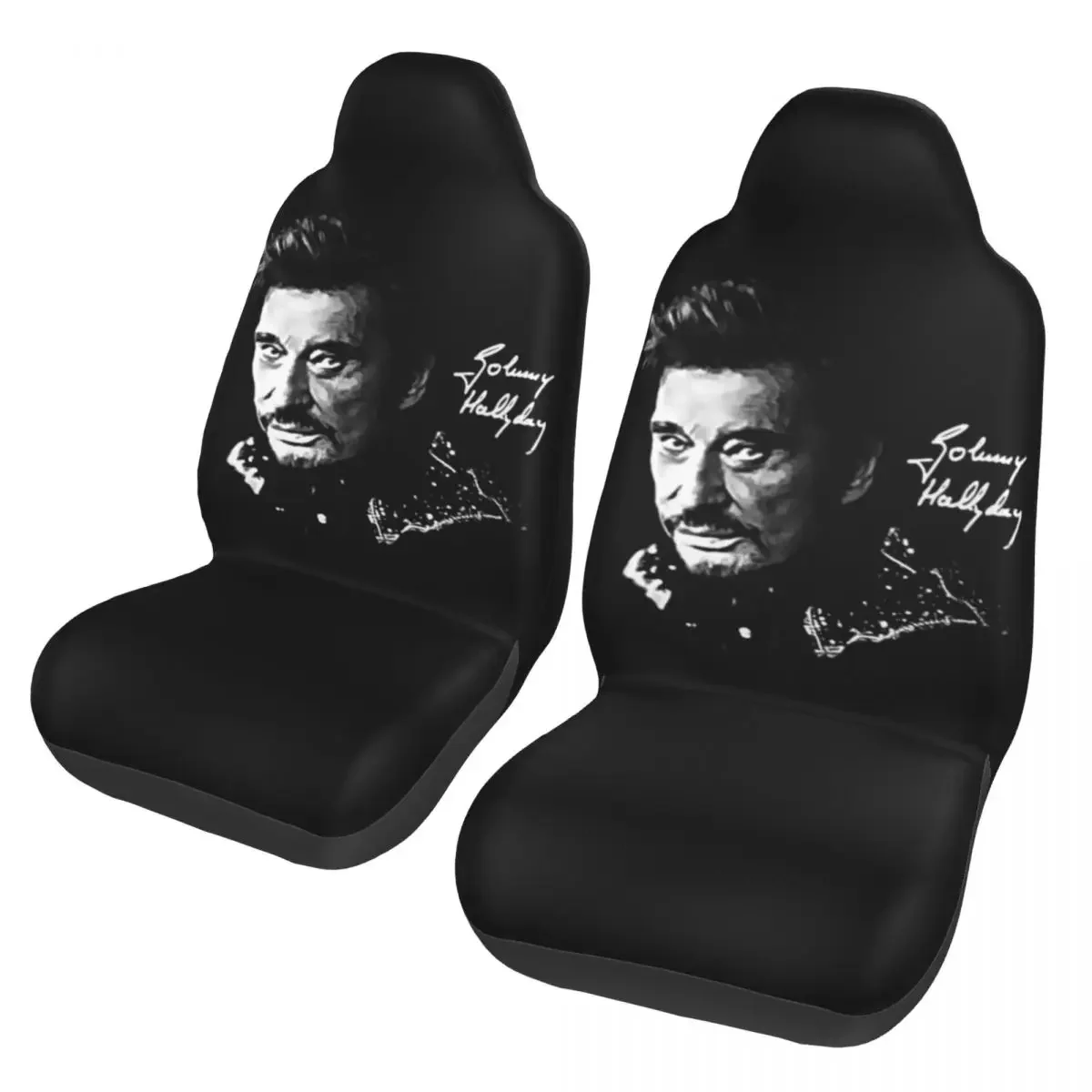 

Универсальный чехол для автомобильного сиденья Johnny Hallyday Singer, четыре сезона, дорожная передняя и задняя флокированная тканевая подушка, защитная подушка для сиденья из волокна