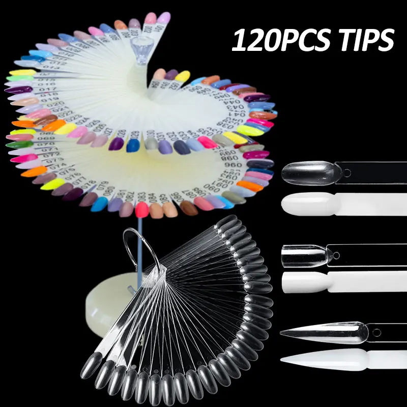 Nagelstalen Kleurenkaart Displaystandaard Gellak Sjabloon Nail Art Tips Monsterstandaard Nagellak Oefen Kleurrijk display