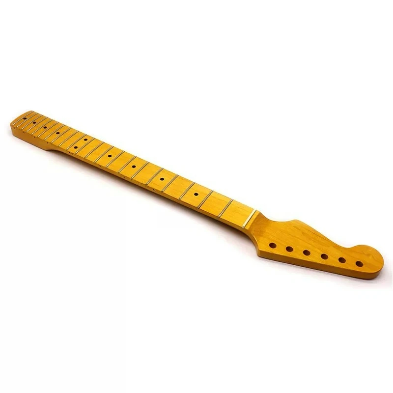 Left hand 6 string neck 21 fret/22 fret ST electric guitar neck, backhand ST guitar left neck full maple light