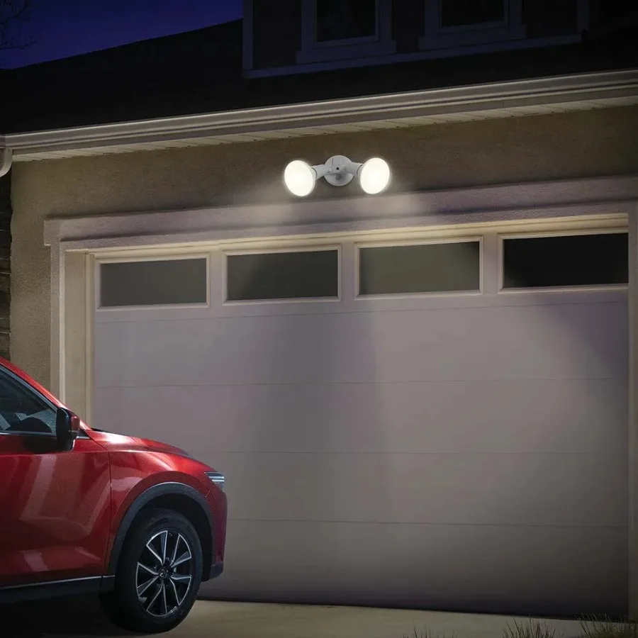 Luz de seguridad con cable de doble cabezal Detección de 180 grados