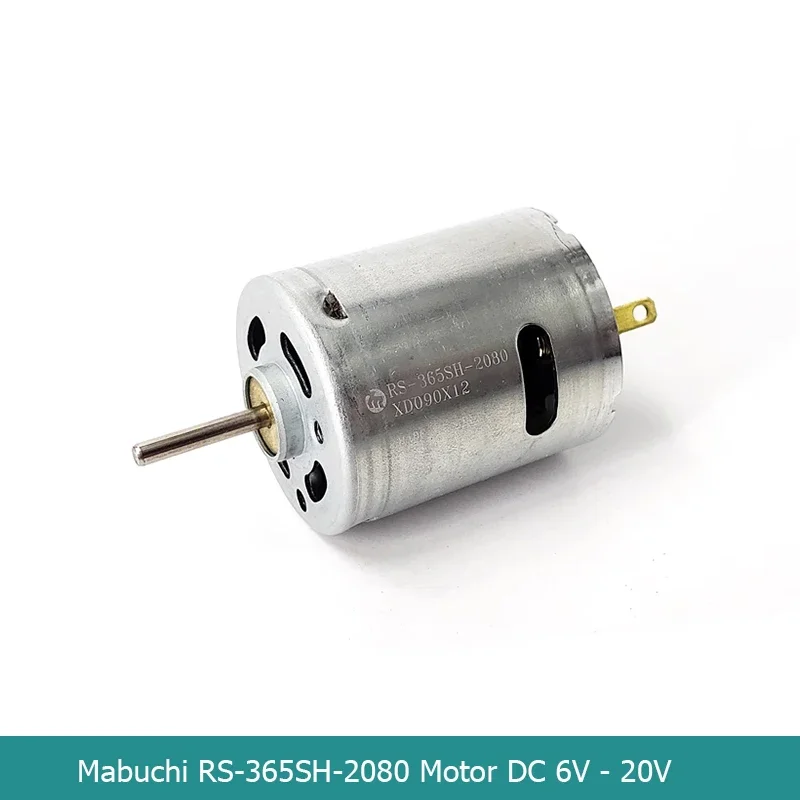 MABUCHI RS-365SH-2080 Micro 365 Electric Motor DC 6V-20V 12V 18V 19800RPM High Speed Carbon Brush Mini 28mm Motor DIY Hair Drier