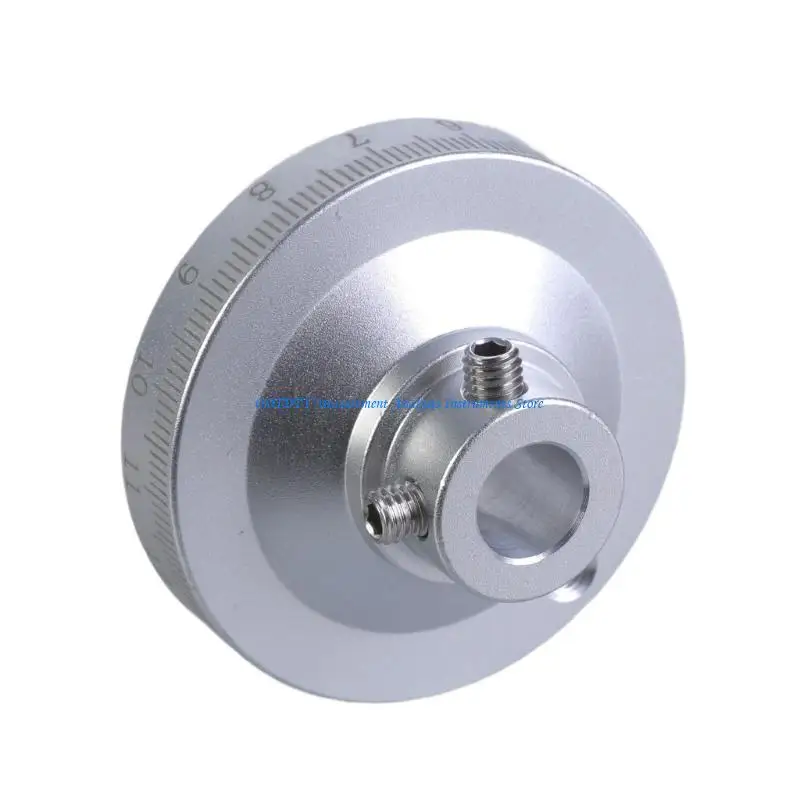 

367D Multifunction Sandblasted Aluminum Hand Crank Revolving Handwheel for Milling Machine 50mm Diameter with Precise Carving