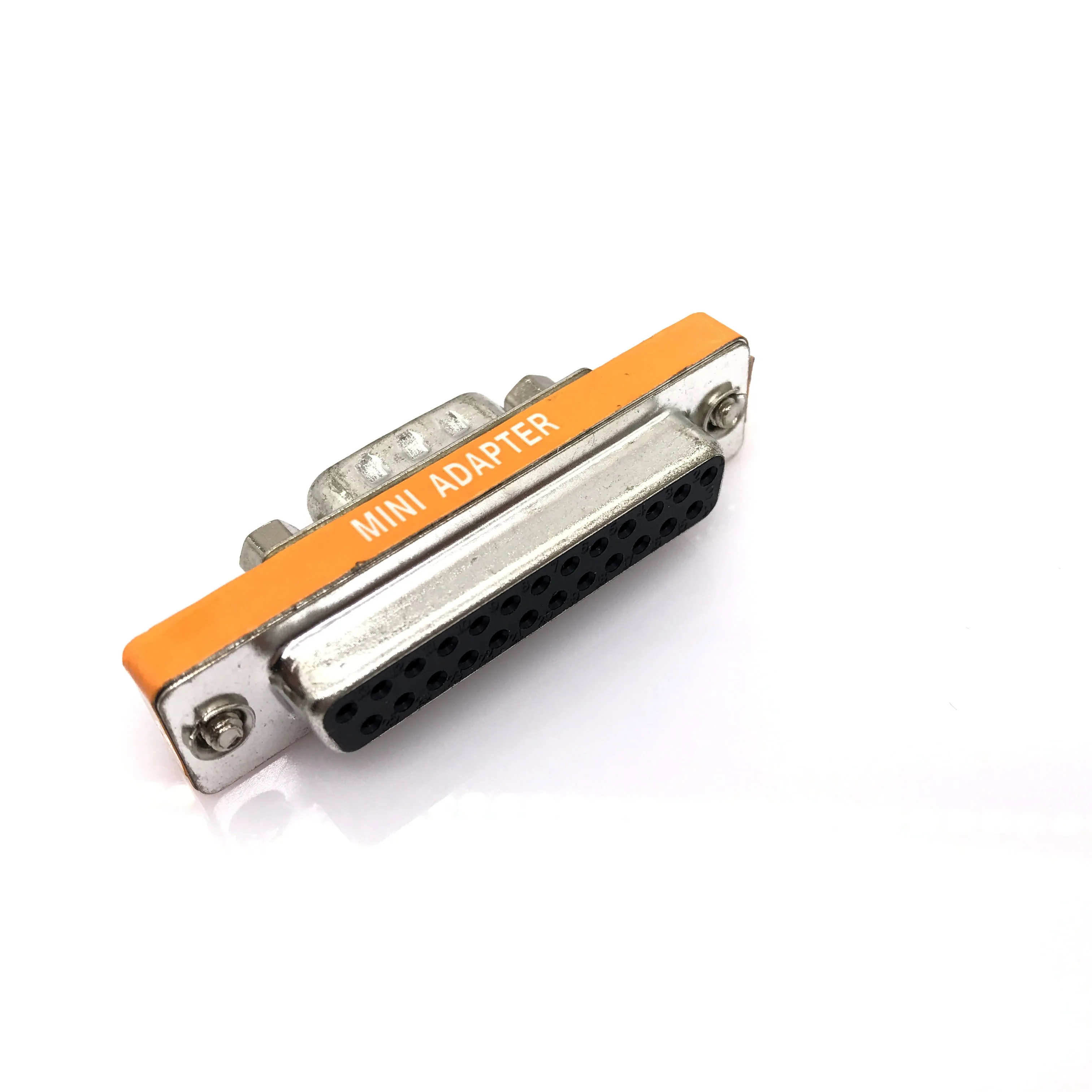 Mini DB25 to DB9 Adapter , Male to Female M/F Serial at Modem Mini Adapter Gender Changer Coupler RS-232