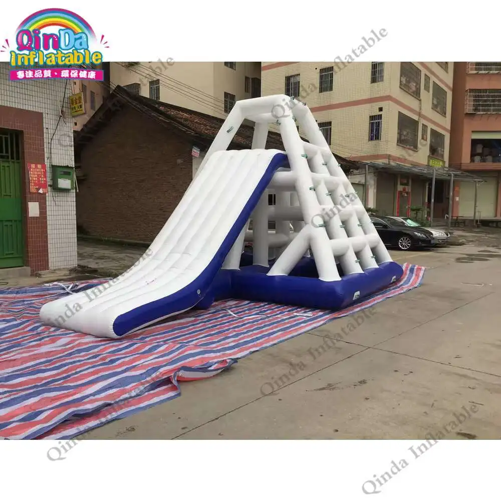 

Free Air Pump Inflatable Floating Slide On Water,water Park Use Inflatable Climbing Slide For Sale