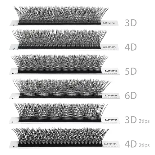 Imagen 2 del producto Pestañas SEEDEW en forma de W 3D 4D 5D 6D, extensiones de pestañas prefabricadas, pestañas individuales suaves y naturales, totalmente densas