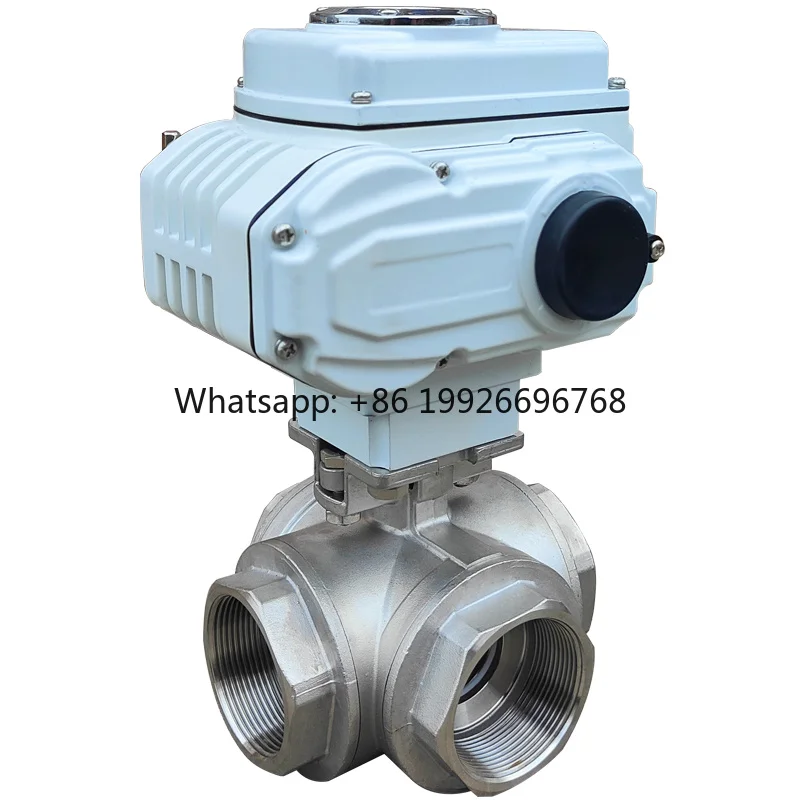 

Electric Four-Way Directional Control Ball Valve Stainless Steel 304 for Water Oil Steam Gas-OEM Customization Supported