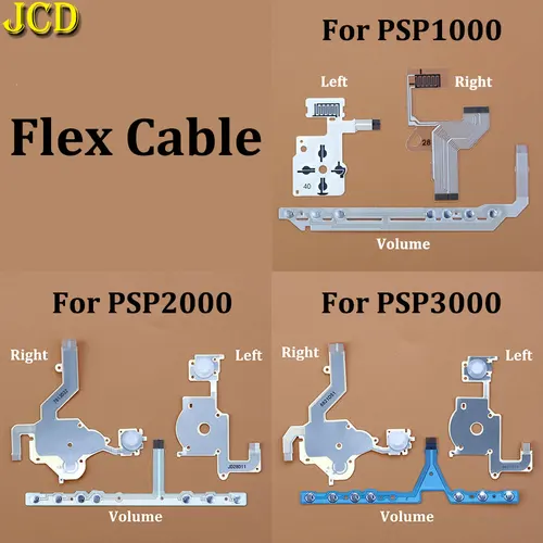 PSP 3000 2000 1000 방향 크로스 단추 왼쪽 키 볼륨 오른쪽 키패드 리본 와이어, PSP2000 PSP3000 PSP1000 플렉스 케이블용  Best5
