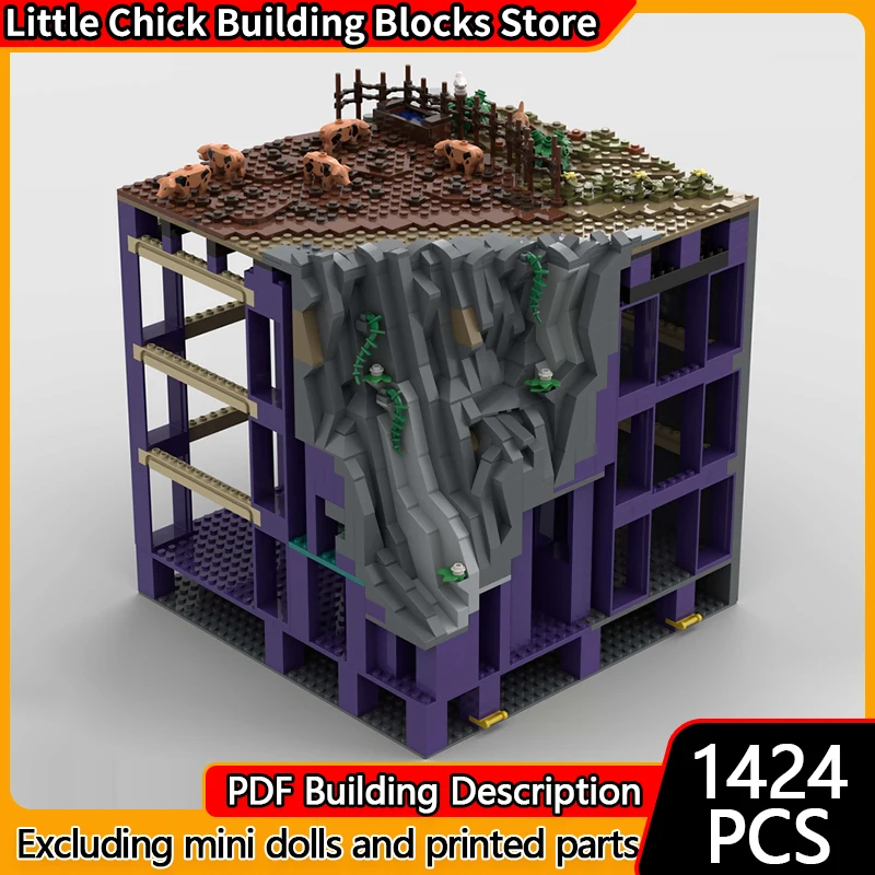 

Medieval Castle Model MOC Building Bricks Medieval Castle Pig Pen Modular Technology Children Holiday Gifts Assemble Toys Suit