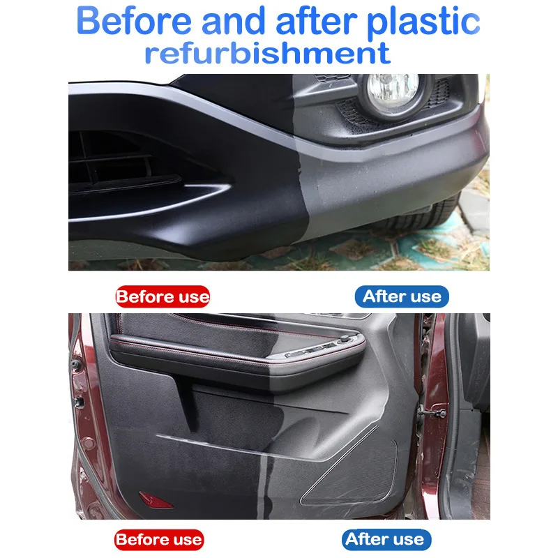 Car Plastic Leather Restorer, Back to Black Gloss, Car Cleaning Products, Leather Restorer, Auto Polish and Repair Coating