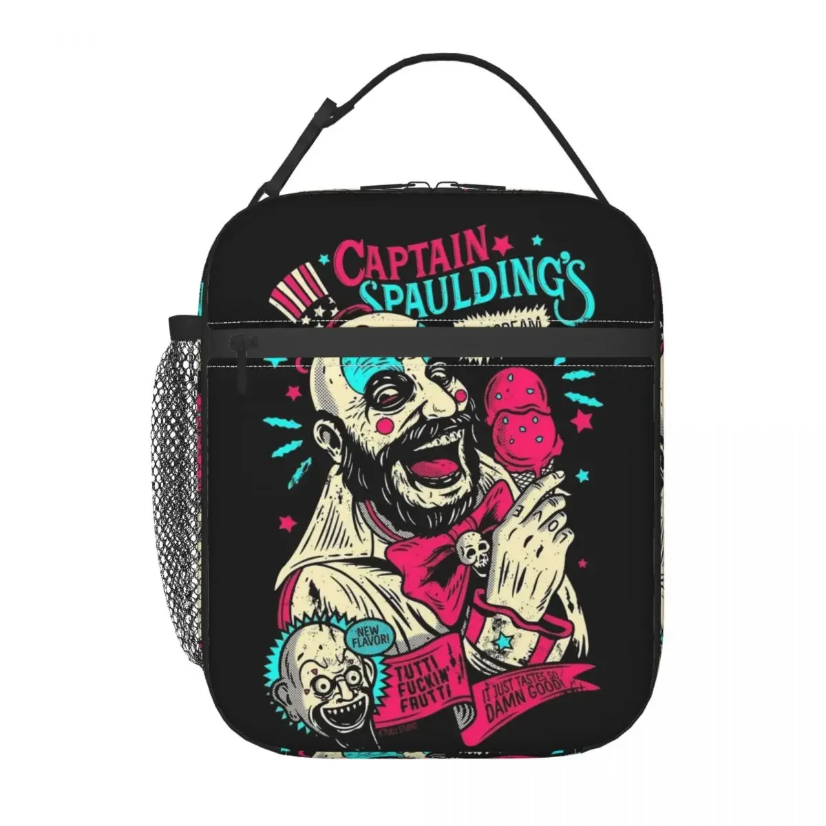 Captain Spaulding Insulated Lunch Bag Waterproof Horror Film House of 1000 Corpses Cooler Thermal Bento Box Office Work School