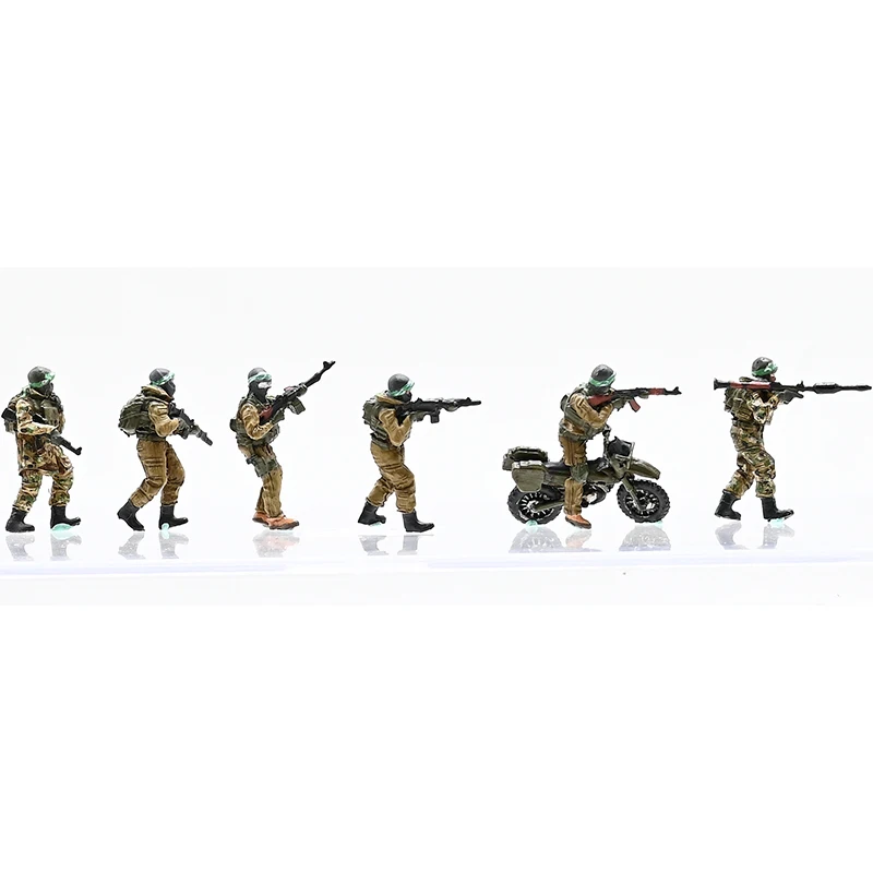 1:72 Scale Plastics Gaza Elite Squad (including Yasin) Middle Eastern Soldiers Accessory Model Adult Toys Classic Gifts Display