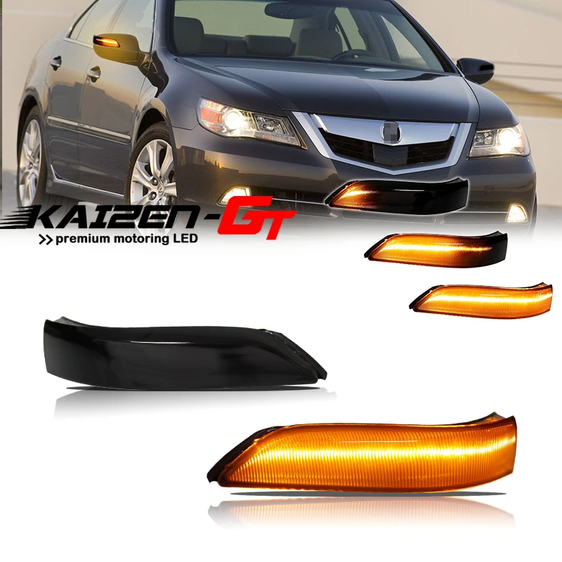 

Sequential Amber LED Car Front Side Mirror Signal Lights For 2008-2013 Honda Accord CP1/CP2/CP3, For 2005-2009 Acura RL (KB1/2)