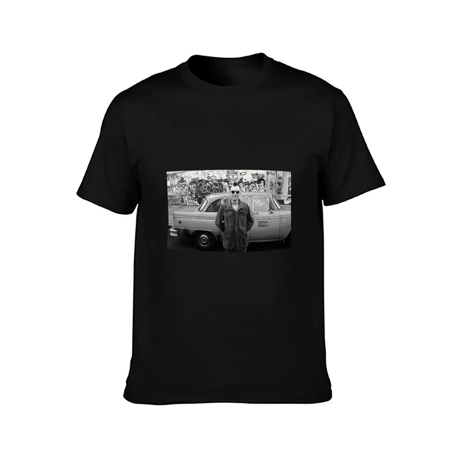 During the filming of Taxi Driver 1976 T-Shirt mens graphic t shirts T-Shirt
