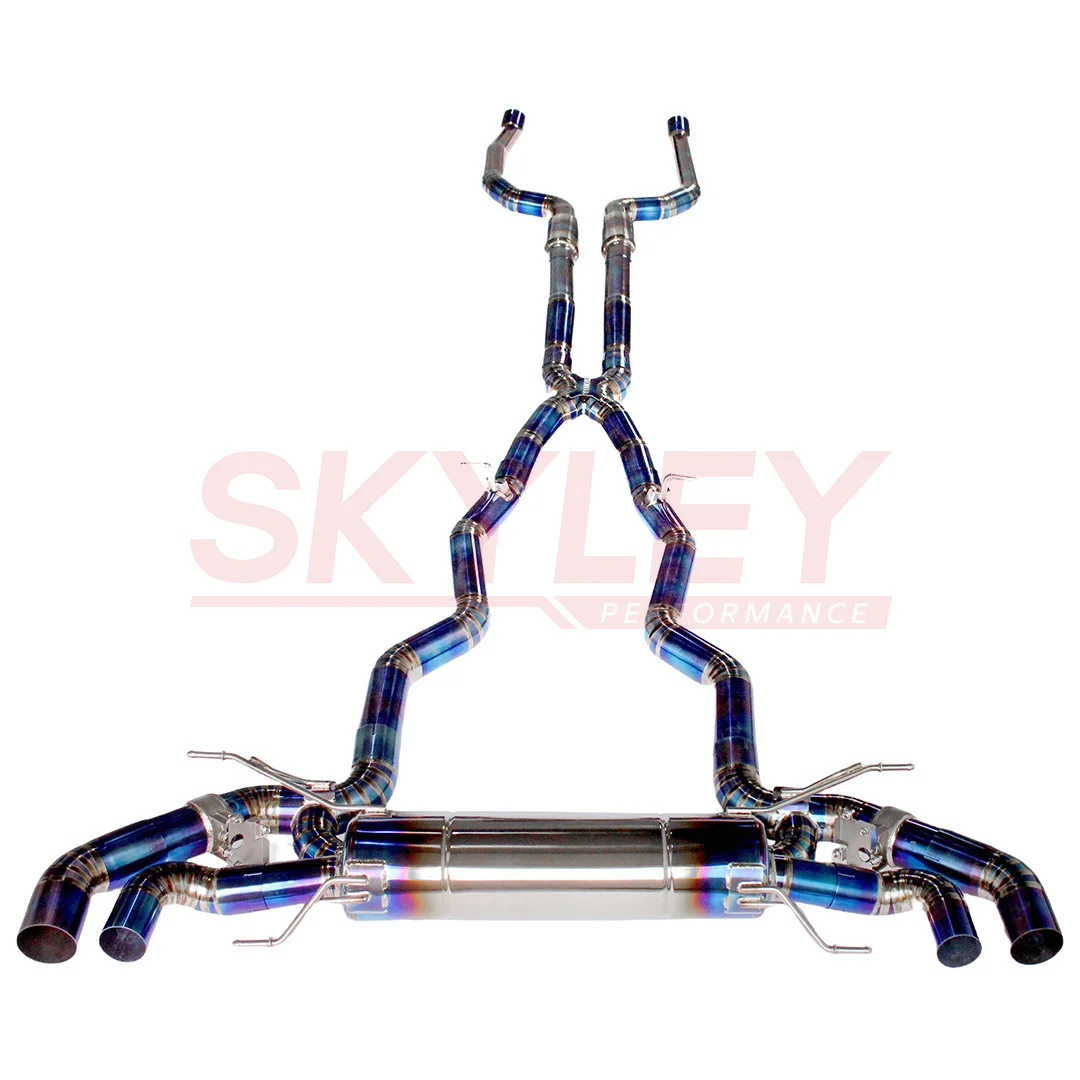 نظام عادم Skyley Valvetronic Catback عالي الأداء من التيتانيوم لعادم Bmw M760