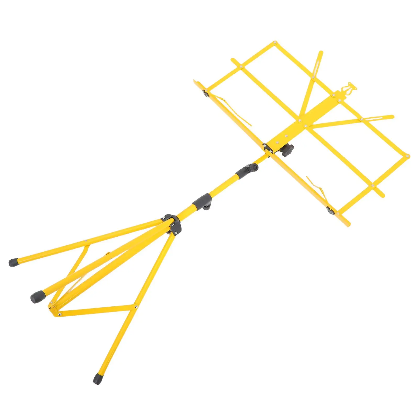 

Compact Fully Adjustable Height Multi Angle Non Rubber Feet Foldable Metal Song Sheet Tripod Stand for Guitar Accessories