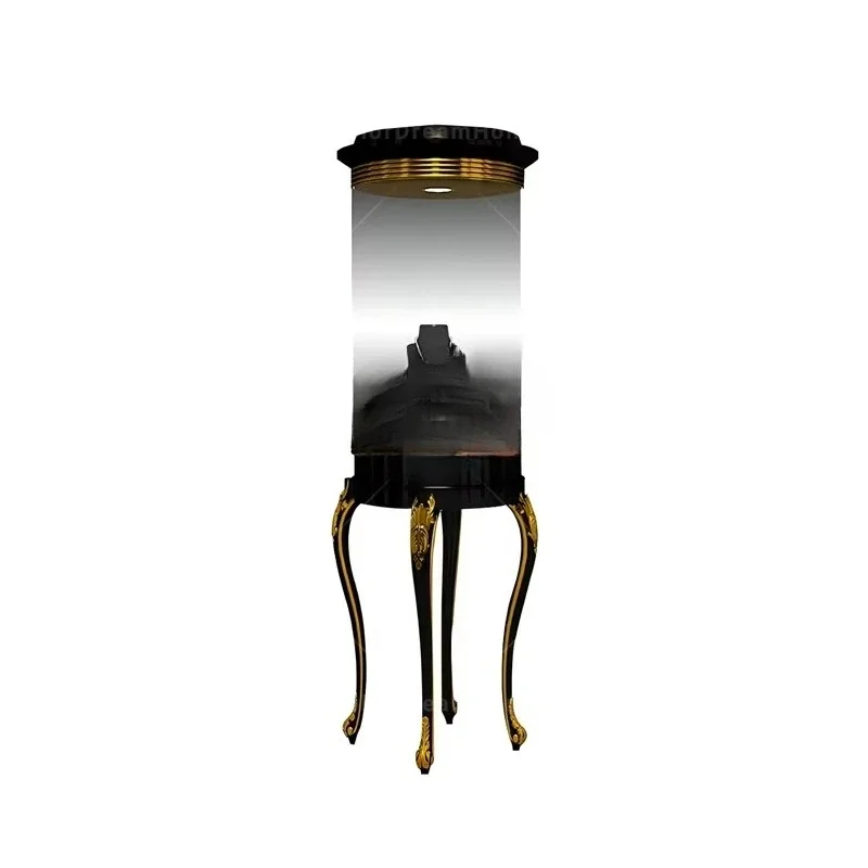 Gold Jewelry Cabinet with Light Emitting Diode Display Case