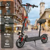 N3MAX/N3LMAX 800W Electric Scooter 48V 15Ah 50km/h 50km 10 Inch Tire Double Shock Absorption Folding Adult Electric Scooter