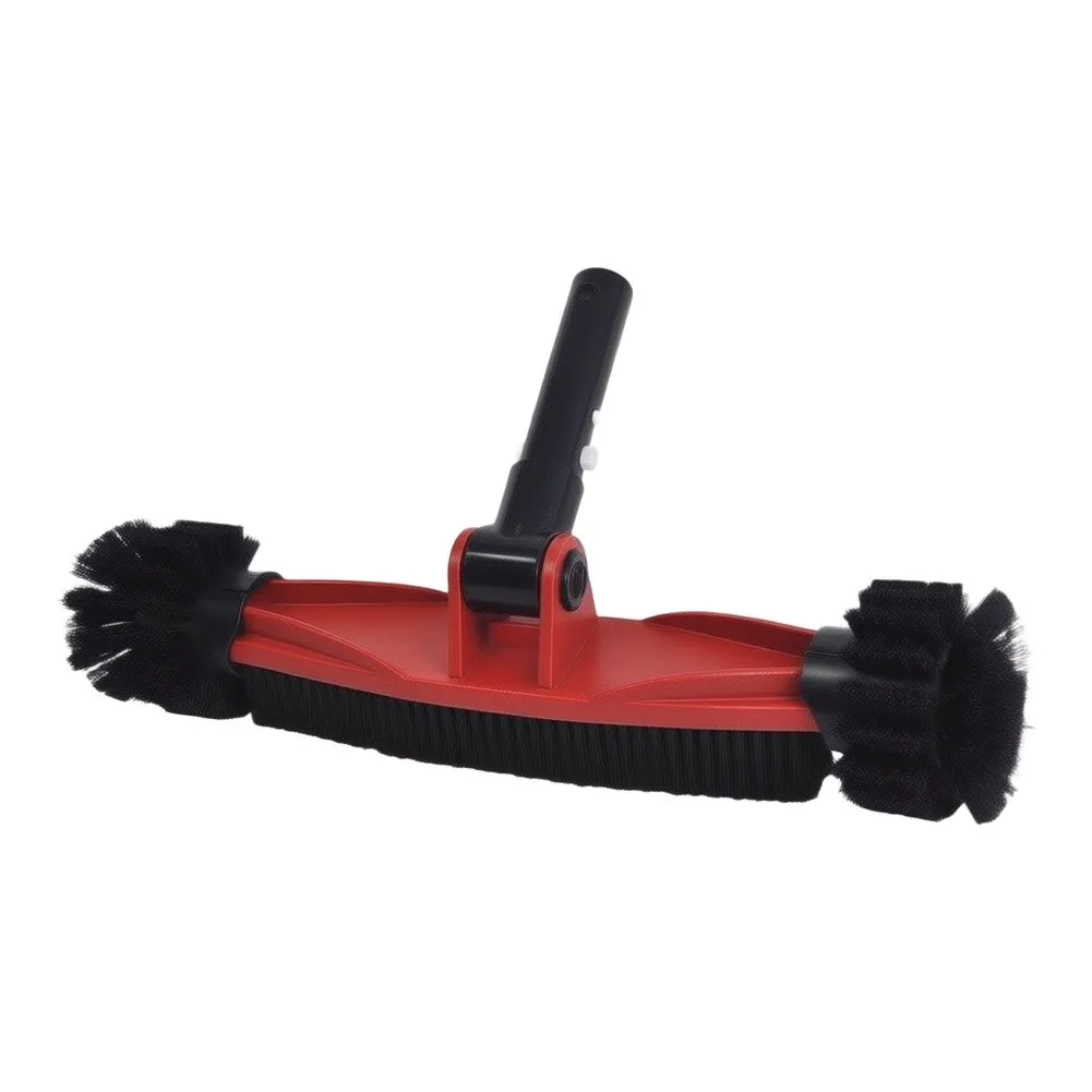 Rotating Scrubber Pool Cleaning Brush 180 Degree Rotation Head Robust Plastic Construction For Routine Pool Maintenance