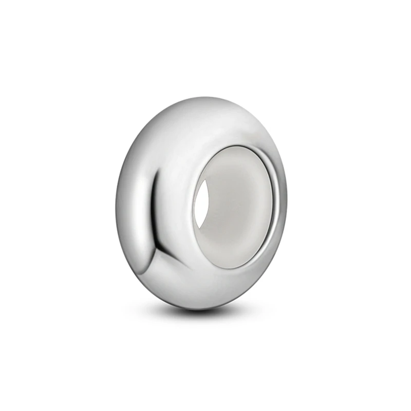 925 Sterling Silber Silikon Spacer Stopper Perlen Charms Schmuck Fit Original 925 Armband Für Frauen DIY Geschenk Party