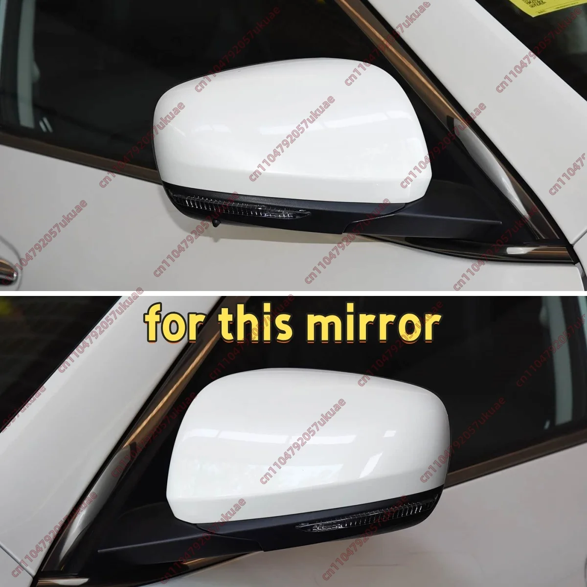 L+R MP Style Rearview Mirror Cover Caps For Renault Koleos MK2 HC For Samsung QM6 2017-2023 Covers Shell Body Kits Tuning ABS