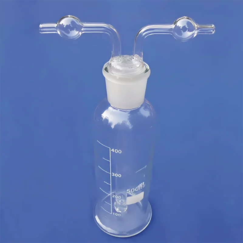 Monteggia washing bottle 250/500/1000ml porous pigeon cell culture bottle straight tube triangular gas washing bottle