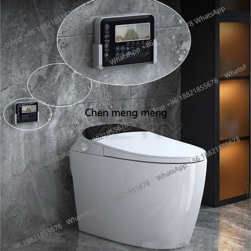 

Автоматический умный унитаз с мгновенным нагревом без бака для воды, 5,5-дюймовый LED-дисплей, ультратихое сиденье с плавным опусканием
