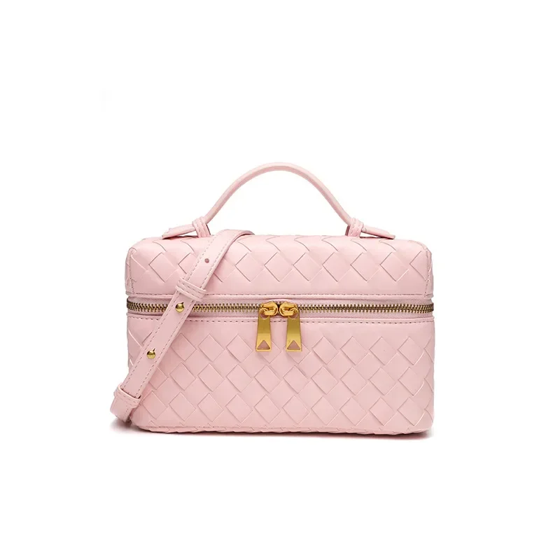 

Hand - woven bags 2026s style small square bags with a sense of high - end hand - held box bags single - shoulder and cross - bo