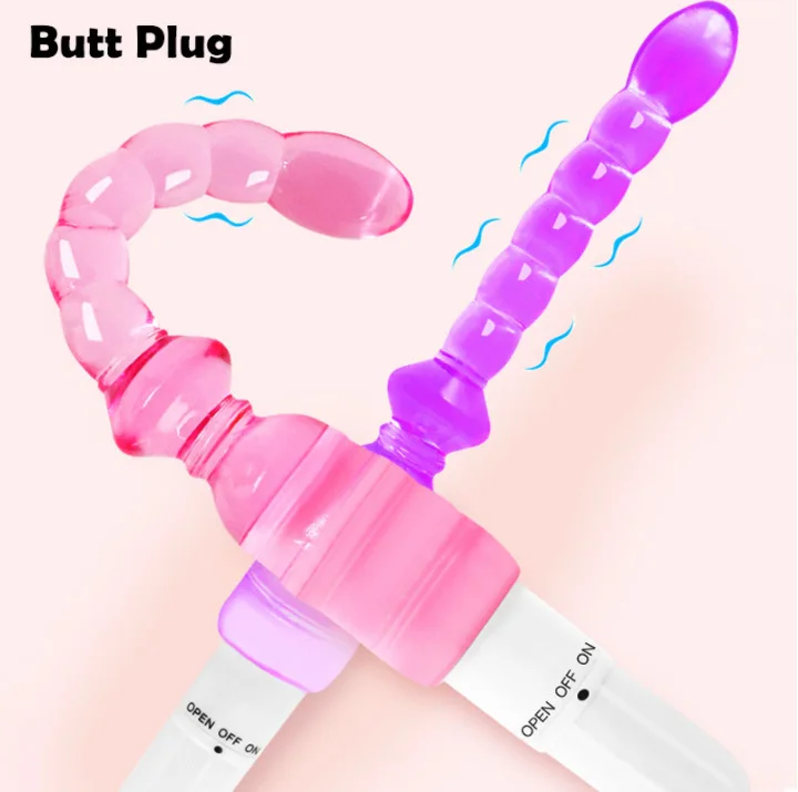 1pcs Flexible Vibrating Long Body Massager G-spot Vibrator Anal Beads Anal Plug Flirt Stick Masturbator Sex Toys for Women Men