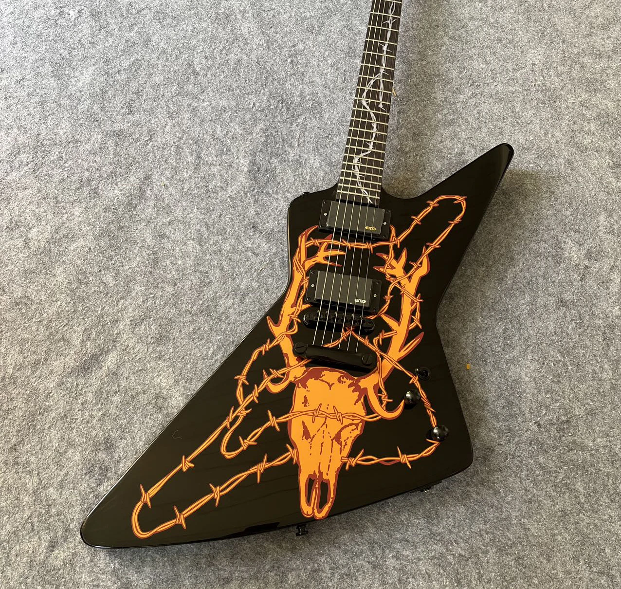 high quality Customization Alien Guitar, Body Deer Head Pattern, Fingerboard Inlay 2026 view 3