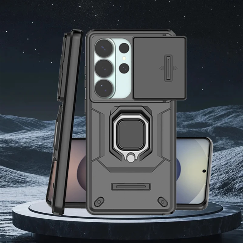 Objektiv Schiebefenster Fall Für Samsung Galaxy S26 Ultra Fall S26 Ultra Abdeckung Stoßfest Telefon Halter Magnetische Schutz Fall