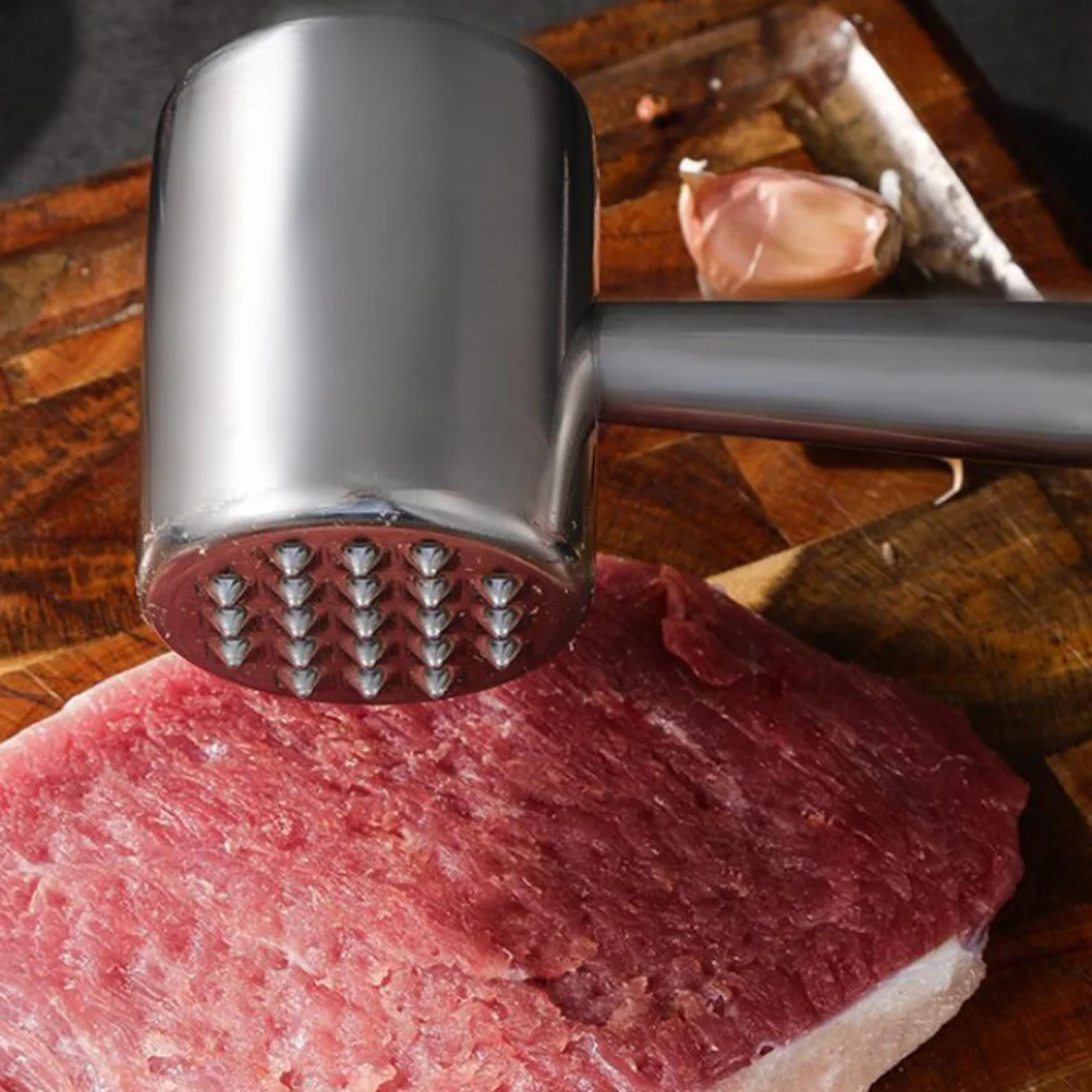 

1Pcs Stainless Steel Meat Mallet Professional Grade Kitchen Tenderizers for Beef Pork Chicken Easy to Use Compact Lightweight