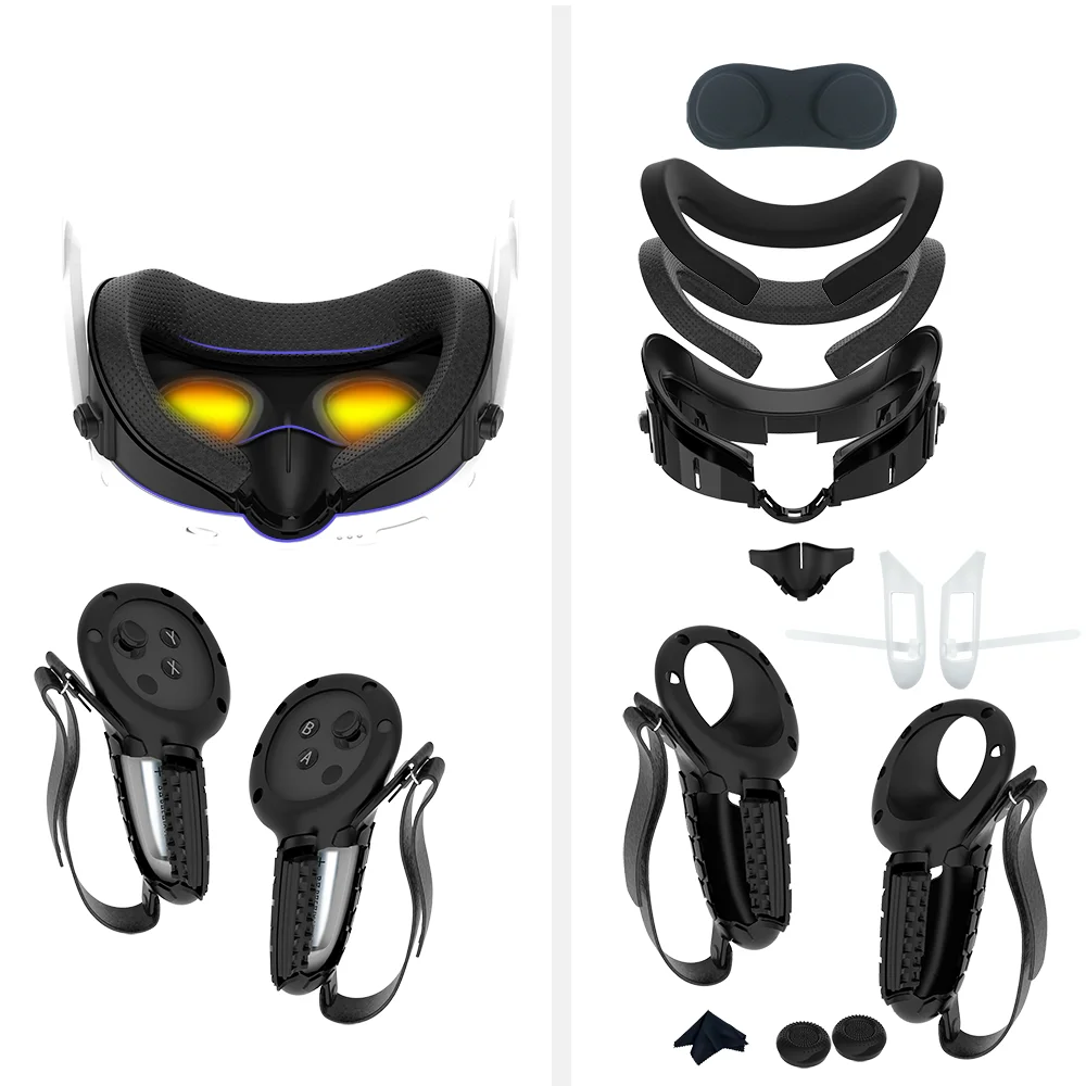 For Meta quest 3 replacement bracket breathable mask with blackout nose detachable battery cover that does not affect signal con