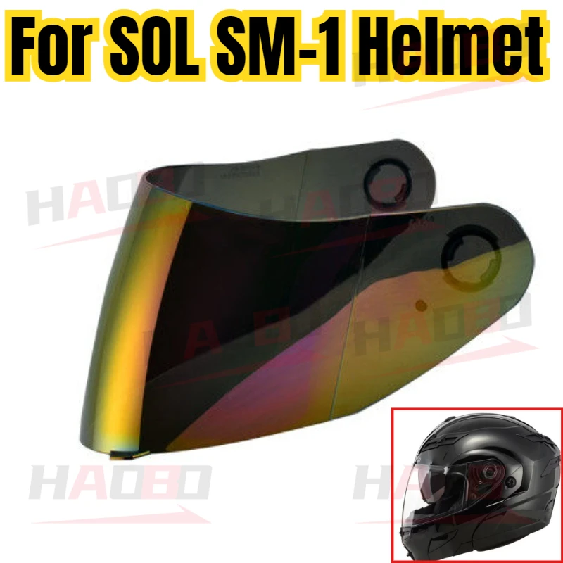 

Motorcycle helmet Sun visor For SOL helmet SM-1 SF-1 2 3 lens for SOL SM-1 helmet Windshield Replacement Accessories