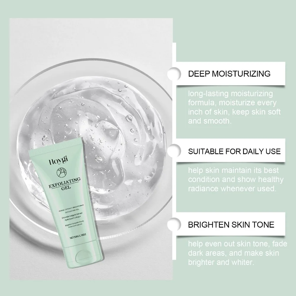 Effective Gentle Exfoliating Gel Brightens Skin Moisturizing Skin Gel Removing Dead Skin Cleansing Face Cream Facial Care