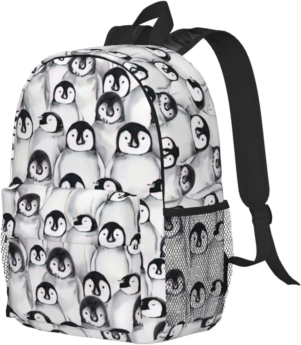 Cute Penguins Sketch Print Adults Backpack Lightweight Backpacks for Hiking Work Laptop Backpack Men Women