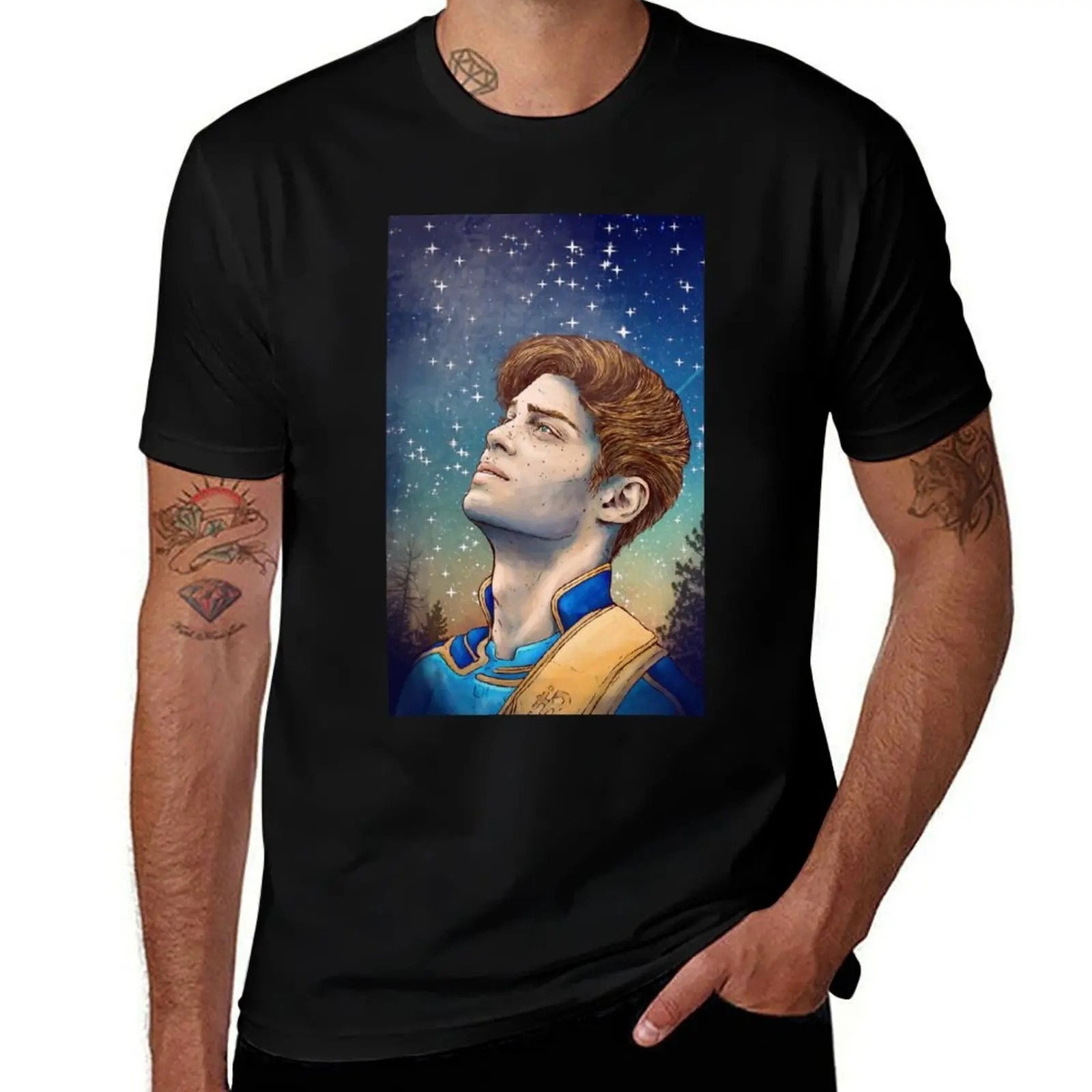 

Star Gazing T-Shirt man t shirt luxury t shirts with prints cotton t shirts high quality T-Shirt