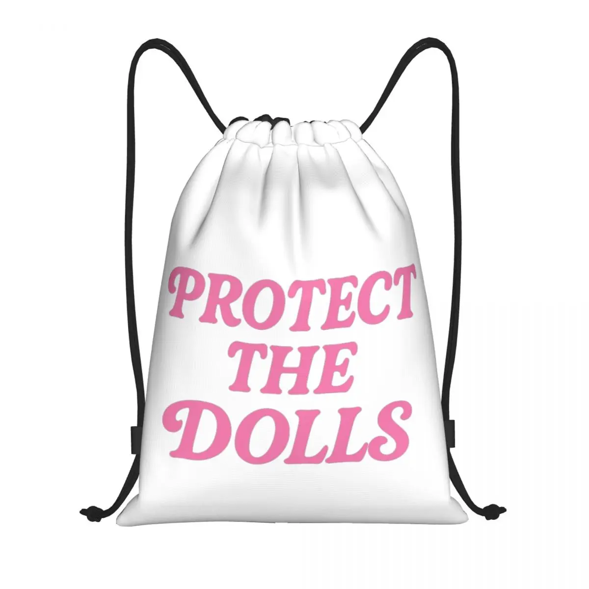 

Protect The Dolls Drawstring Backpack Gym Sports Sackpack String Bags for Hiking