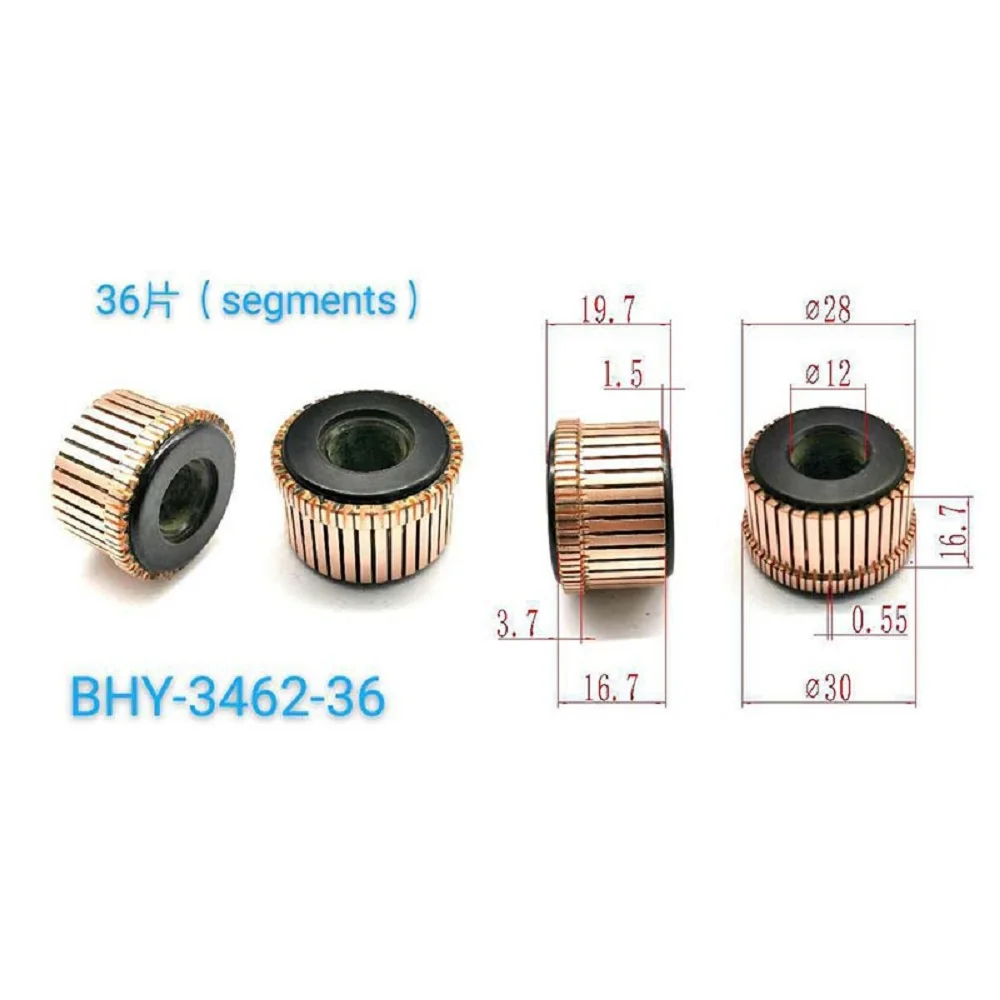 28*12*16.7*36P Commutator Bhy-3462--36