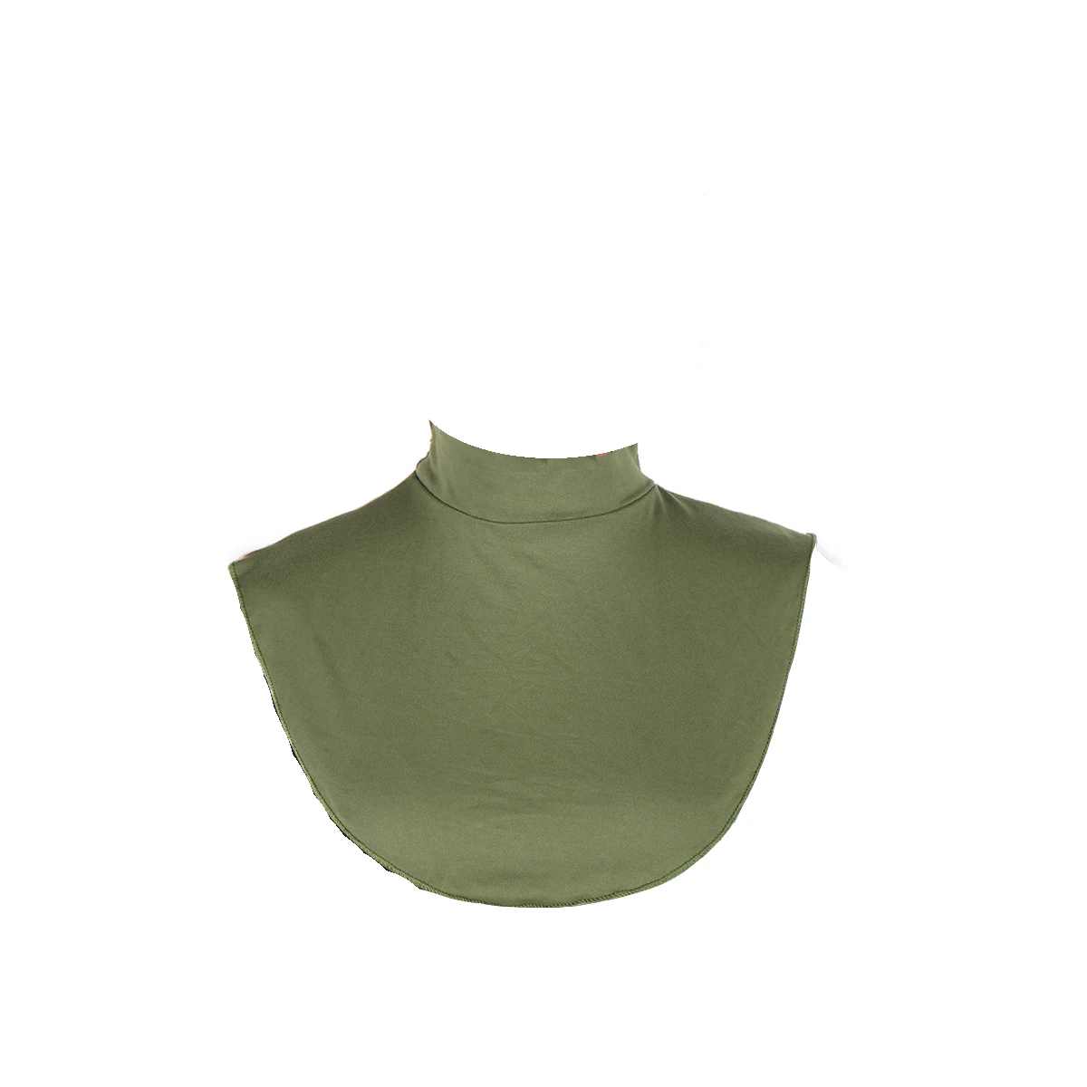 

Женская и мужская водолазка из джерси с искусственным воротником, полутоп, съемный пуловер, накладной воротник, исламский пуловер, сплошной цвет