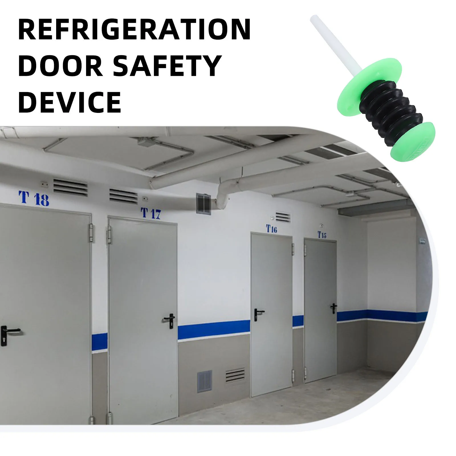 Industrial Cooler Door Lock Safety Release Mechanism for Cold Storage Freezer Emergency Internal Escape Device