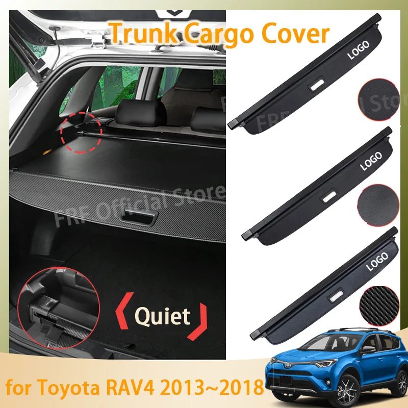 Trunk Curtain Mat for Toyota RAV4 RAV 4 XA40 40 2013~2018 2017 2016 2014 Accessories Rear Curtain Retractable Anti-peeping Auto